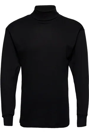 JBS Roll Neck Shirt Tops T-shirts Long-sleeved Black