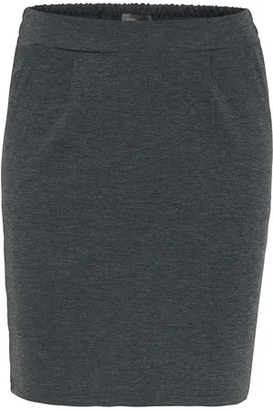 Ichi Ihkate Sk Kort Skjørt Grey