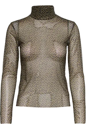 Samsøe Samsøe Lori T-N T-Shirt Ls Aop 8211 Tops T-shirts & Tops Long-sleeved Black