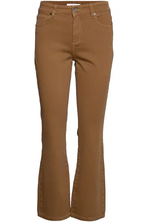 Ivy Copenhagen Johanna Kick Flare Vintage Colour Bottoms Trousers Flared Brown