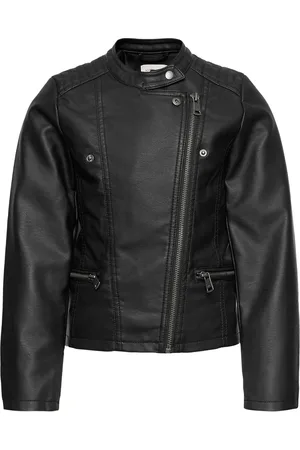 ONLY Kogfreya Life Faux Leathr Biker Otw Noos Outerwear Jackets & Coats Leather Jacket Black