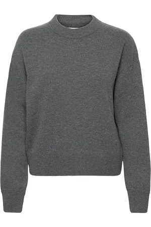 Samsøe Samsøe Amaris Crew Neck 12758 Designers Knitwear Jumpers Grey