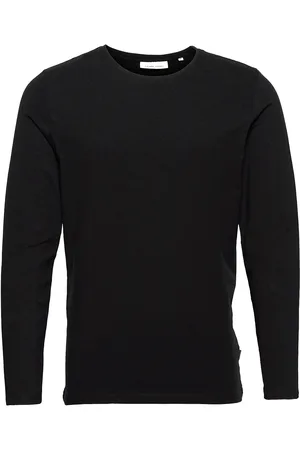 Casual Friday Cftheo Ls Tee Tops T-shirts Long-sleeved Black