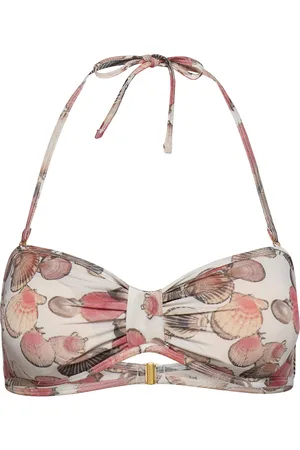 Underprotection Melina Bikini Bandeau Swimwear Bikinis Bikini Tops Bandeau Bikinitops Multi/patterned