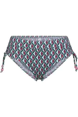 ESPRIT Midi Briefs With A Retro Print Swimwear Bikinis Bikini Bottoms Side-tie Bikinis Multi/patterned