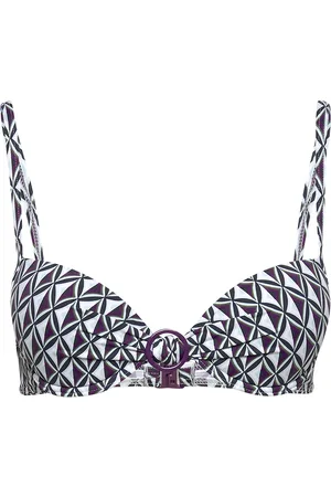ESPRIT Padded Bikini Top With A Print Swimwear Bikinis Bikini Tops Wired Bikinitops Red