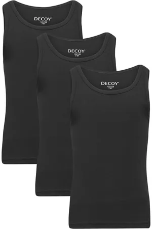 Decoy Girls 3-Pack Singlet Tops T-shirts Sleeveless Black