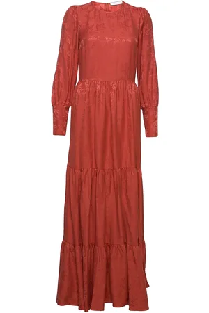 Ivy & Oak Mala Dress Ankle Length Maxikjole Festkjole Red