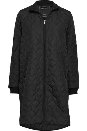 Ilse Jacobsen Padded Quilt Coat Vattert Jakke Black