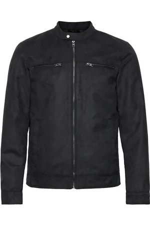 Only & Sons Onswillow Fake Suede Jacket Otw Noos Skinnjakke Skinnjakke Black
