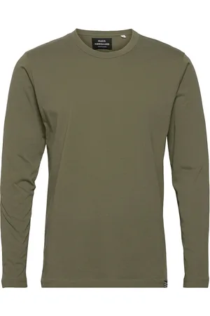 Mads Norgaard Organic Thor Tee Ls Tops T-shirts Long-sleeved Green