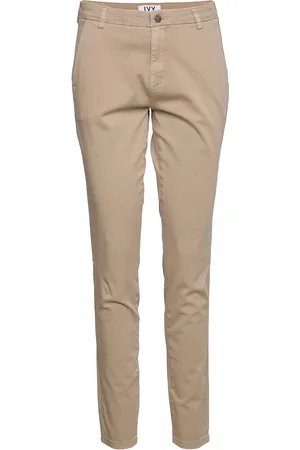 Ivy Copenhagen Ivy-Karmey Chino Bottoms Trousers Chinos Beige