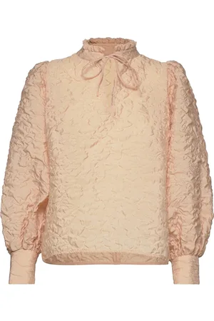 Notes Du Nord Chassidy Blouse Tops Blouses Long-sleeved Beige