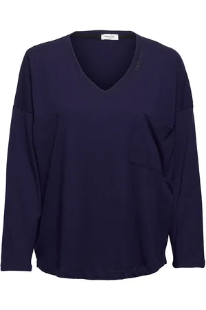 Replay Long-Sleeved T-Shirt Tops T-shirts & Tops Long-sleeved Navy