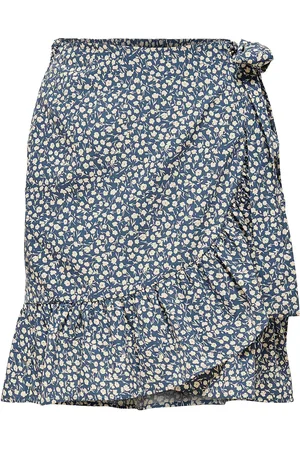ONLY Onlolivia Wrap Skirt Wvn Noos Kort Skjørt Navy