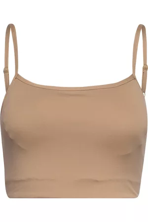 MOONCHILD YOGA WEAR Dame Bh-er - Lunar Luxe Bra Top Lingerie Bras & Tops Sports Bras - ALL Beige