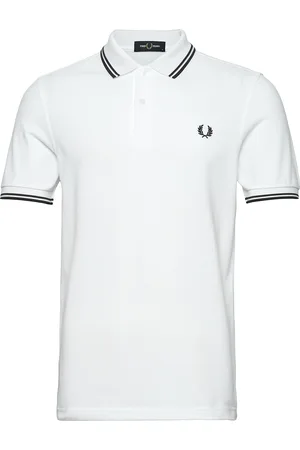 Fred Perry Twin Tipped Fp Shirt Tops Polos Short-sleeved White