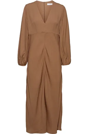 Ivy & Oak Dua Dresses Maxikjole Festkjole Brown