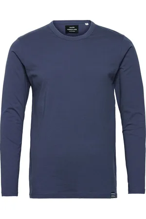 Mads Norgaard Organic Thor Tee Ls Tops T-shirts Long-sleeved Blue