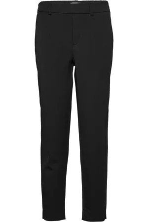 Object Objlisa Slim Pant Noos Bottoms Trousers Slim Fit Trousers Black