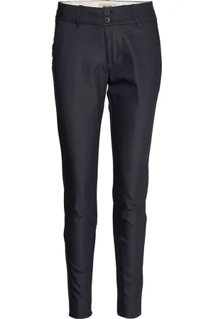 Mos Mosh Mmblake Night Pant Bottoms Trousers Slim Fit Trousers Blue