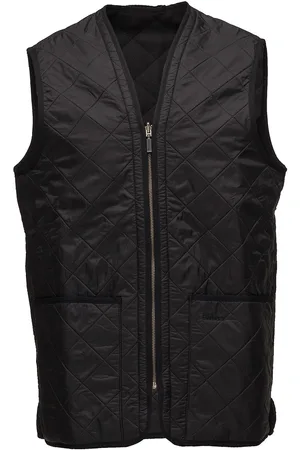 Barbour Polarquilt Waistcoat/Zip-In Liner Designers Vests Black
