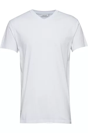 Samsøe Samsøe Kronos V-N T-Shirt 273 Designers T-shirts Short-sleeved White