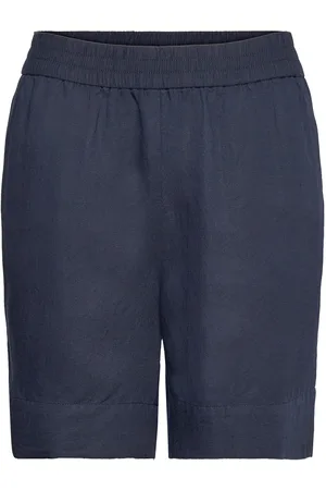 GANT Linen Viscose Pull-On Shorts Bottoms Shorts Casual Shorts Navy