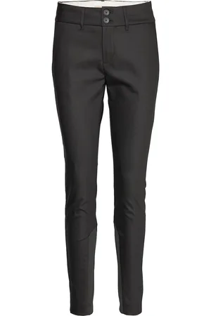 Mos Mosh Mmblake Night Pant Bottoms Trousers Slim Fit Trousers Black