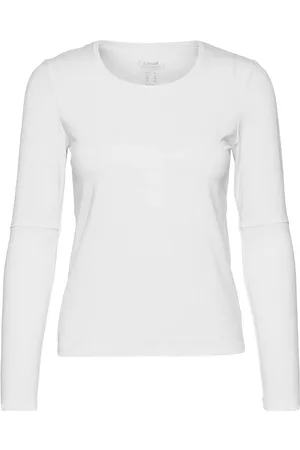 Casall Essential Mesh Detail Long Sleeve Sport T-shirts & Tops Long-sleeved White