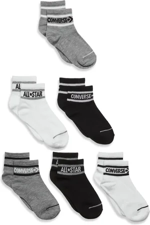 Converse 6W-6Pk Crew Sock Sokker Strømper Grey