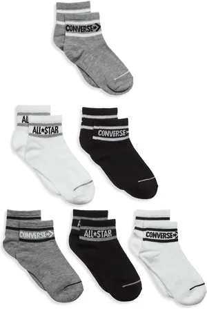 Converse 6W-6Pk Crew Sock Sokker Strømper Black