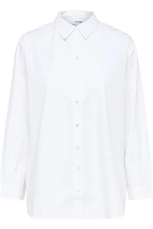 SELECTED Slfreka Ls Shirt B Tops Shirts Long-sleeved White