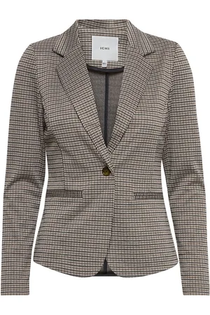 Ichi Ihkate Cameleon Bl Blazers Single Breasted Blazers Brown