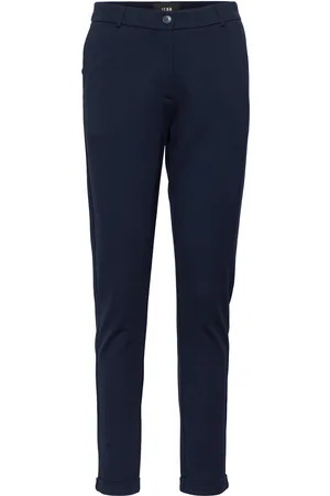 Karen by Simonsen Carokb Slim Pants Bottoms Trousers Slim Fit Trousers Blue