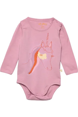 Soft Gallery Sgellen Unicorn Ls Body Bodies Long-sleeved Pink