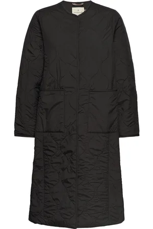 Rosemunde Recycle Polyester Coat Vattert Jakke Black