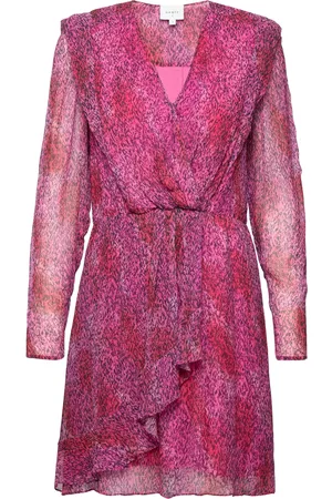 Dante 6 Dame Bodycon kjoler - Angie Printed Bodycon Dress Kort Kjole Rosa