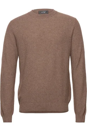 SIR of Sweden Harald Tops Knitwear Round Necks Brown