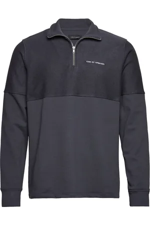 Clean Cut Elliot Half Zip Tops Sweat-shirts & Hoodies Sweat-shirts Navy