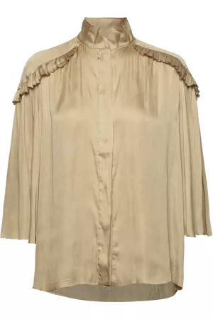 DAY Birger et Mikkelsen Mateo - Modern Drape Tops Blouses Long-sleeved Beige