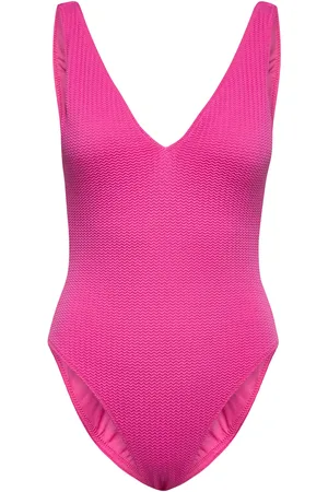 Seafolly Seadive Deep V Neck Piece Badedrakt Badetøy Pink