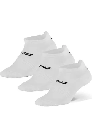 2XU Ankle Socks 3 Pack Sport Socks Footies-ankle Socks White
