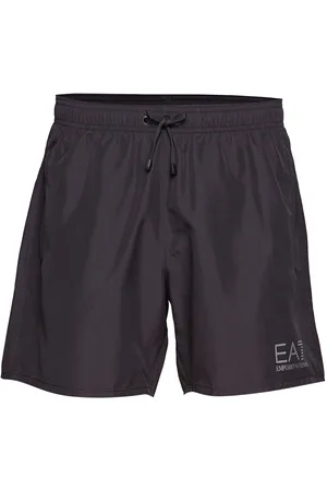 EA7 Mens Woven Boxer Badeshorts Black