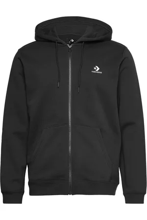 Converse Standard Fit Left Chest Star Chev Emb Full Zip Hoodie Bb Sport Sweat-shirts & Hoodies Hoodies Black