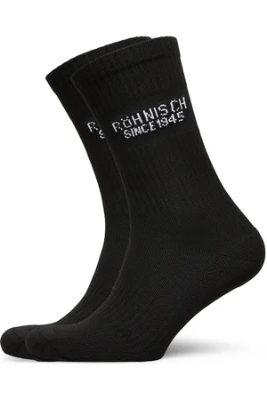 Röhnisch 2-Pack Logo Socks Sport Socks Regular Socks Black