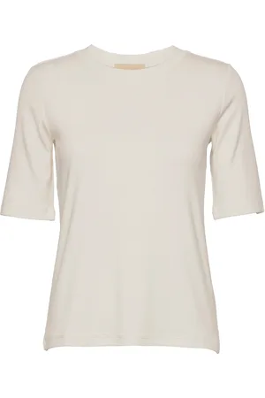 A Part Of The Art Basic Tee Tops T-shirts & Tops Short-sleeved White