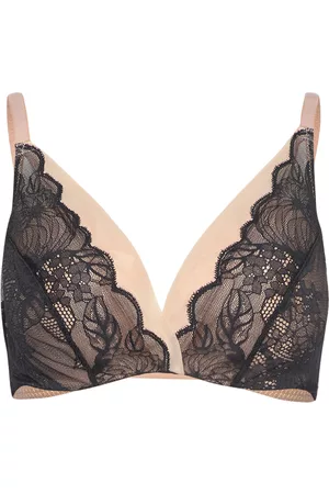 Chantelle Midnight Flowers Plunge T-Shirt Bra Lingerie Bras & Tops Full Cup Bras Multi/patterned