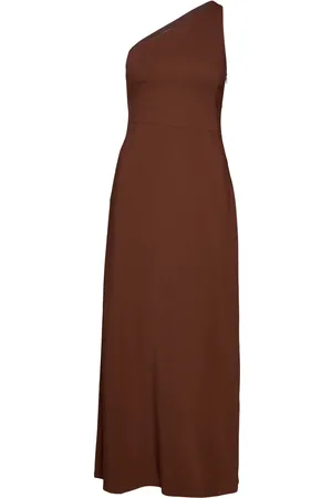 Ivy & Oak Shoulder Ankle Length Dress Maxikjole Festkjole Brown