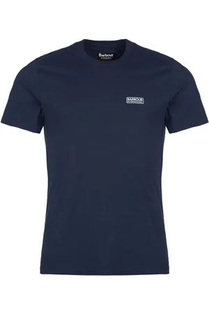 Barbour B.intl Small Logo Tee Designers T-shirts Short-sleeved Navy
